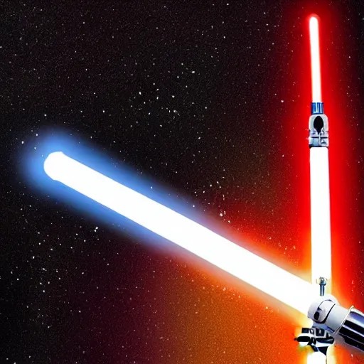 Prompt: star wars lightsaber