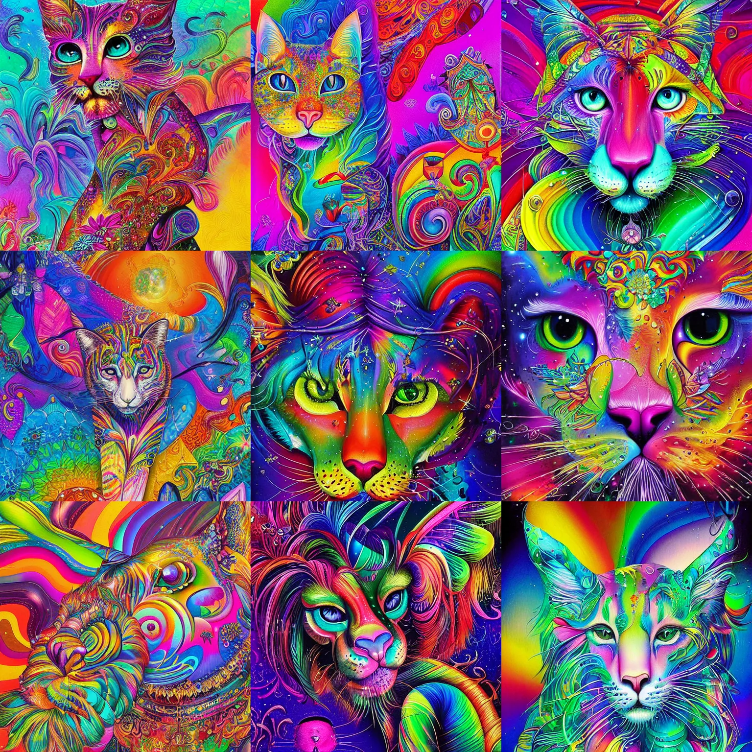lisa frank painting by android jones | Stable Diffusion | OpenArt