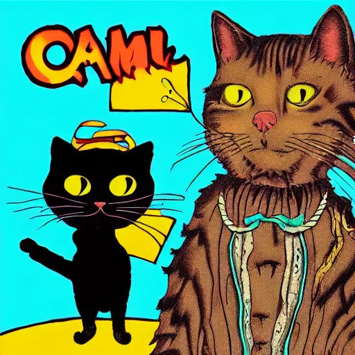 Image similar to salem the cat hip hop album cover art 1 9 9 0 s