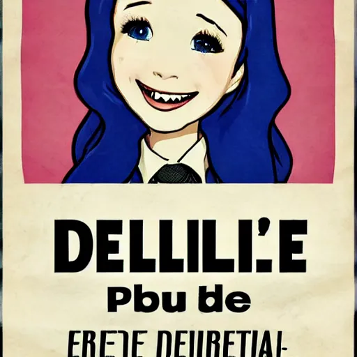 Image similar to Belle Delphine election propaganda poster