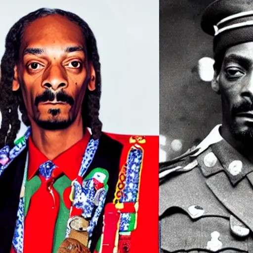 Image similar to snoop dogg and jesus as world war 1 soldiers