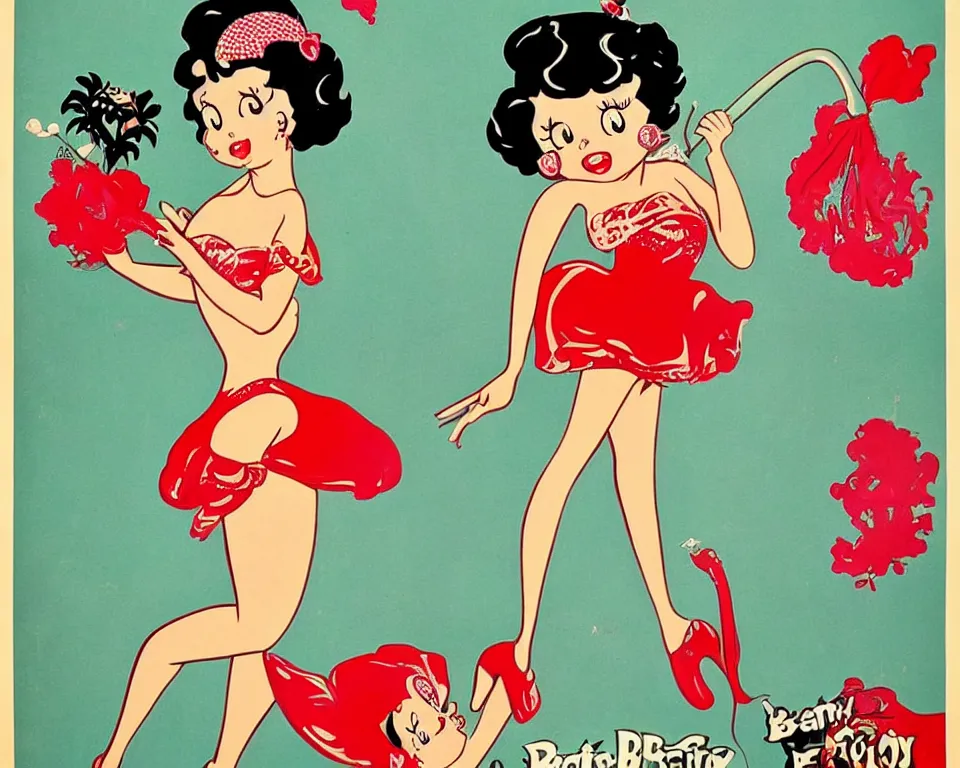 Image similar to vintage Betty Boop poster