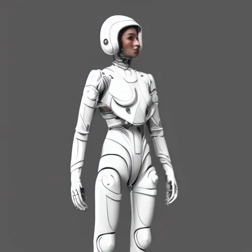 Image similar to beautiful image of a human like android in a thight plugsuit, high quality, highly detailed, 4 k, drawn by wwpgi, trending on artstation, digital art, rendered in unity 3 d