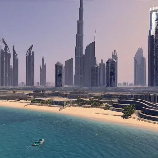 Prompt: gta : dubai, unreal engine