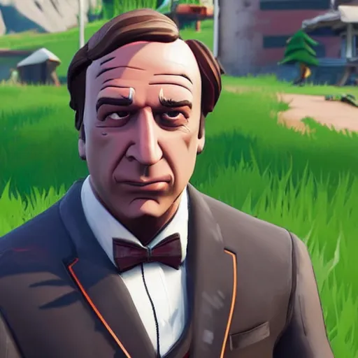 Image similar to saul goodman in fortnite