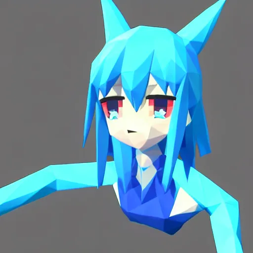 Prompt: low poly rimuru