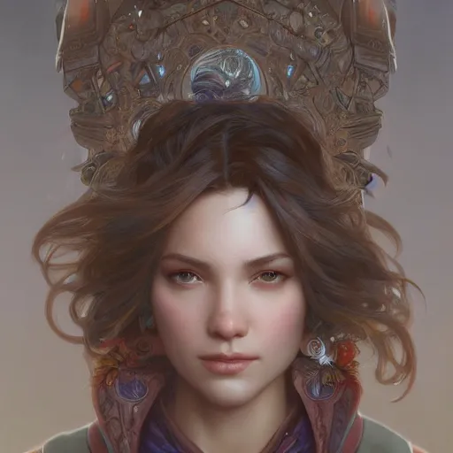 Image similar to Mark Edward Fischbach, intricate, highly detailed, digital painting, artstation, concept art, smooth, sharp focus, illustration, Unreal Engine 5, 8K, art by artgerm and greg rutkowski and alphonse mucha