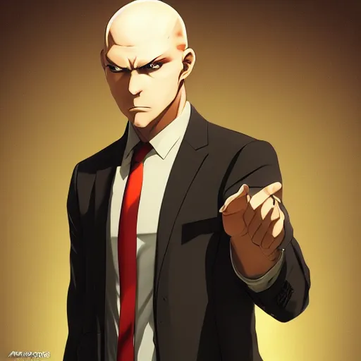 Image similar to portrait of agent 4 7, anime fantasy illustration by tomoyuki yamasaki, kyoto studio, madhouse, ufotable, comixwave films, trending on artstation