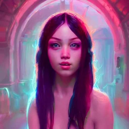 Image similar to Portrait of a unbelievably gorgeous candy girl, huggy wuggy from poppy playtime video game, fullbody, ultra high detailed, glowing lights, oil painting, Greg Rutkowski, Charlie Bowater, Beeple, unreal 5, DAZ, hyperrealistic, octane render, RPG portrait, dynamic lighting, fantasy art, beautiful face