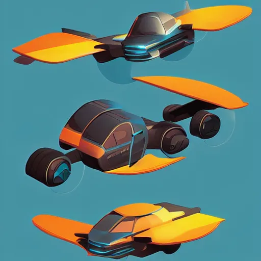 Image similar to isometric flying car concept art by petros afshar and christopher balaskas and marius borgeaud and kiliain eng, well proportioned, highly detailed