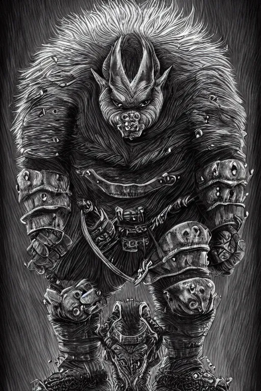 Prompt: fantasy dwarf mole hybrid, symmetrical, highly detailed, digital art, sharp focus, trending on art station, kentaro miura manga art style