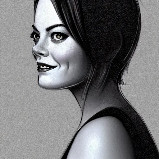 Prompt: emma stone portrait by vince ruz and julio cesar, cartoon face, disney, glamorous, character art, digital illustration, big eyes, semirealism, realistic shaded perfect face, fine details, realistic shaded lighting, soft and blurry