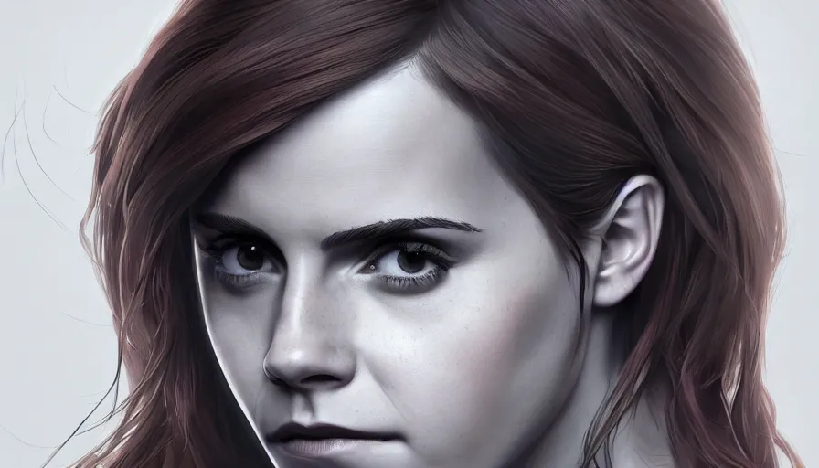 Prompt: Emma Watson is Black Widow, hyperdetailed, artstation, cgsociety, 8k