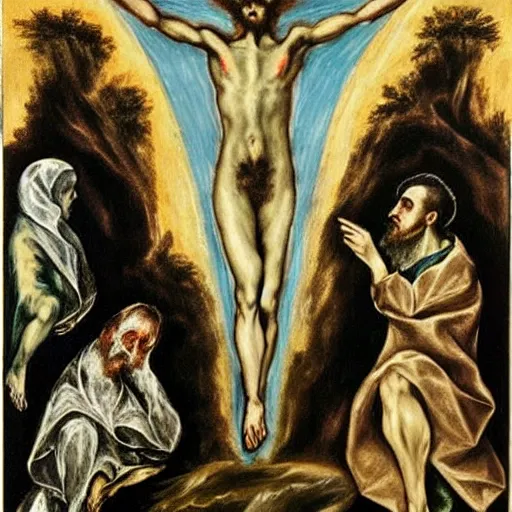 Image similar to El Greco, DMT visions