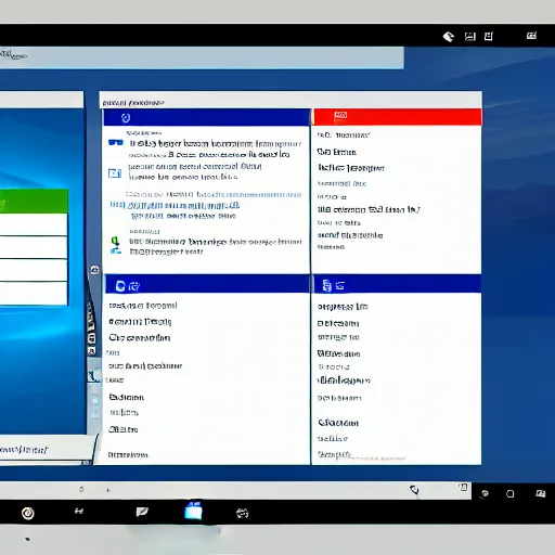 Prompt: a screenshot of windows 1 2, showing the start menu and explorer
