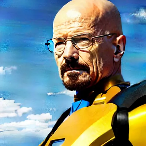 Image similar to Walter white as iron man