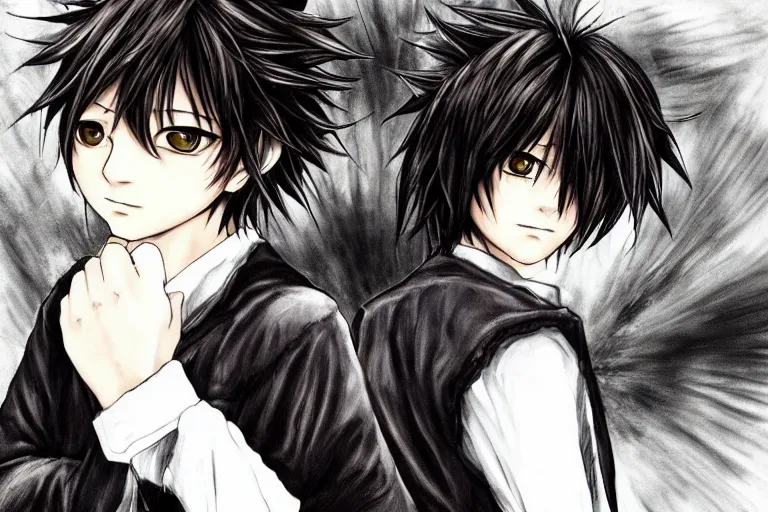 Image similar to l · lawliet, notebook, death note