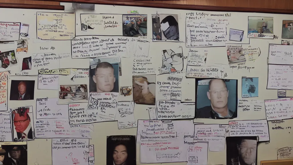 Image similar to Evidence board for the Mongolian Hank Hill conspiracy