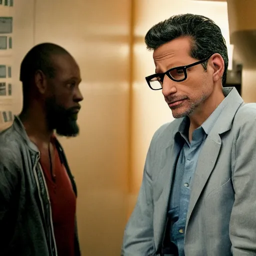 Image similar to “ mr robot starring jeff goldblum ”