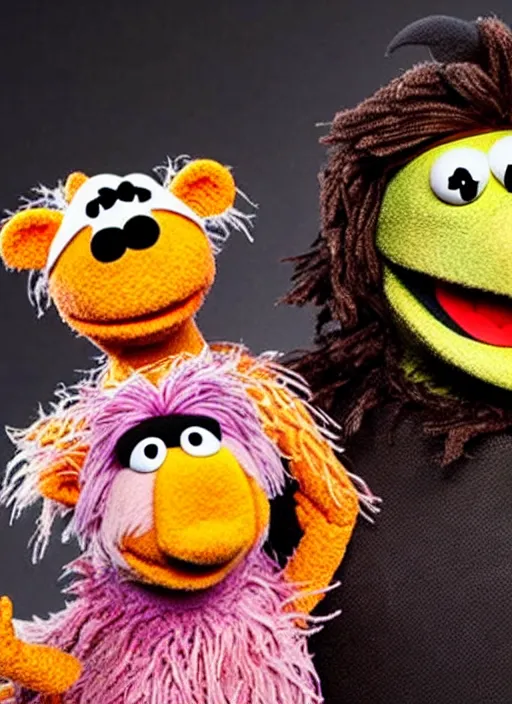 Prompt: studio portrait still of muppet!!!!! christian bale!!!!!! as a muppet muppet as a muppet, 8 k, studio lighting, key light,