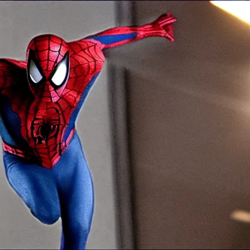 Prompt: tobey maguire as spiderman, movie still from spiderman 3