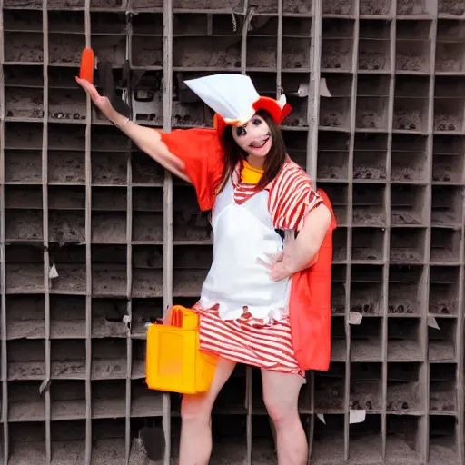 Image similar to photography cute chick dressed as an inmate