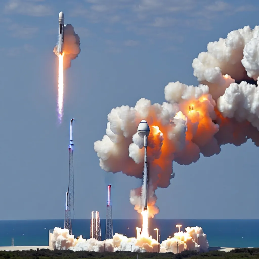 Image similar to ludicrous spacex launch