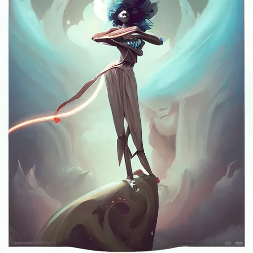 Image similar to the artwork of peter mohrbacher, flowing fabric robot prince