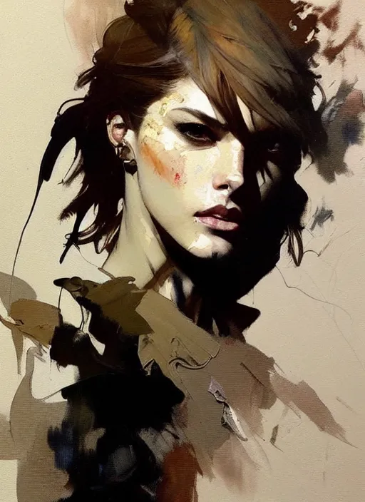 Prompt: beautiful neutral earth toned palette knife painting artwork by yoji shinkawa jeremy mann, full character portrait 💃🤸♀, charlie bowater and magali villeneuve and alphonse mucha, gaston bussiere, craig mullins, j. c. leyendecker, by artgerm