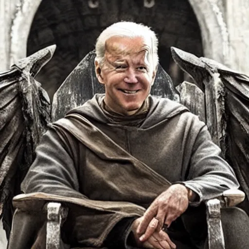 Image similar to Joe Biden as the High Sparrow in Game of Thrones