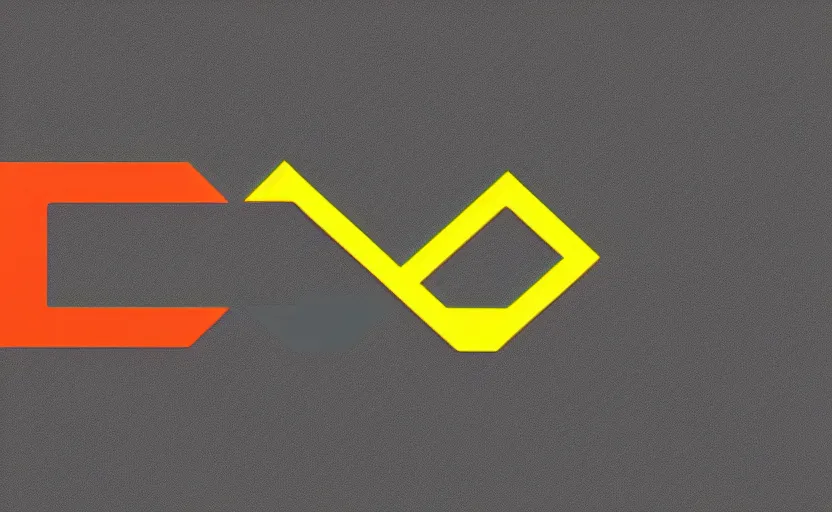 Image similar to logo for a hi-tech advanced robotics company, minimalist, technocore, neon outlines, 45 degree angles