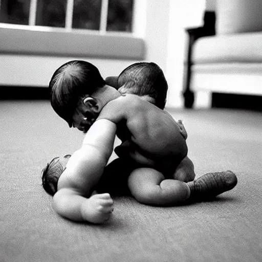 Prompt: “babies wrestling in the WWE, hyper-realistic”