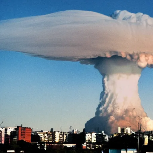 Image similar to a nuclear explosion in Buenos Aires