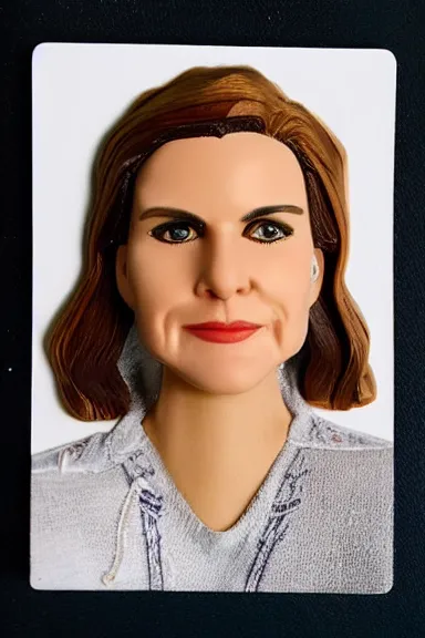 Prompt: “ very very intricate photorealistic photo of a kim wexler pop on a white background, award - winning details ”
