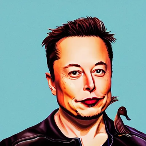 Prompt: Elon Musk as a duck