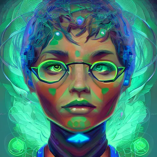 Image similar to skill magic geek inside matrix deepdream radiating a glowing aura stuff loot legends stylized digital illustration video game icon artstation lois van baarle, ilya kuvshinov, rossdraws,