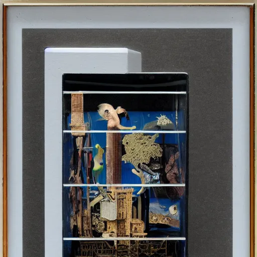 Prompt: joseph cornell original illustration