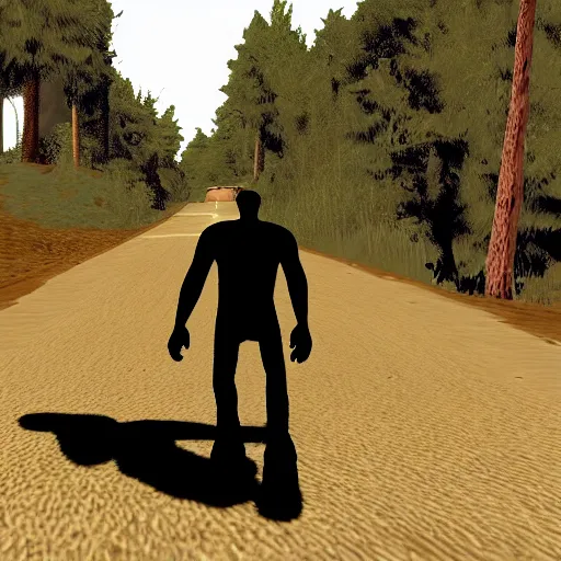 bigfoot in gta san andreas, video game screenshot, Stable Diffusion