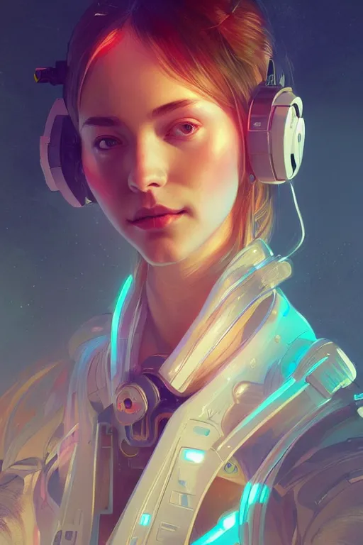 Image similar to portrait futuristic Airforce Girl, inside future fighter, ssci-fi, fantasy, intricate, very very beautiful, elegant, human anatomy, neon light, highly detailed, digital painting, artstation, concept art, smooth, sharp focus, illustration, art by tian zi and WLOP and alphonse mucha