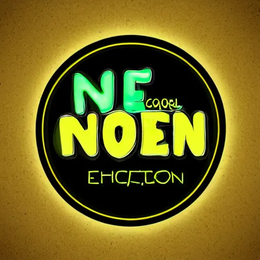 Image similar to neon professor logo , vector illustration