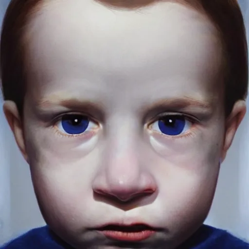 Prompt: high quality high detail portrait by gottfried helnwein, hd, unsettling look in the eyes, photorealistic lighting