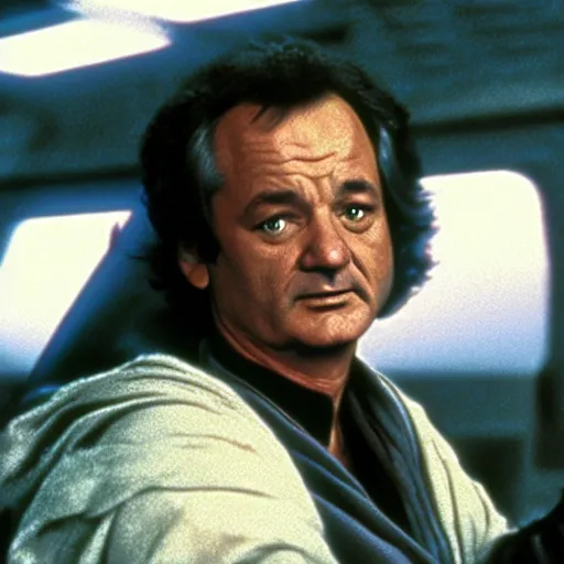 Image similar to bill murray plays a jedi in star wars