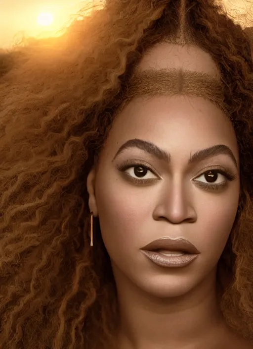 Image similar to photographic portrait of a stunningly beautiful renaissance beyonce with soft makeup in soft dreamy light at sunset, royal themed, contemporary fashion shoot, by edward robert hughes, annie leibovitz and steve mccurry, david lazar, jimmy nelsson, breathtaking, 8 k resolution, extremely detailed, beautiful, establishing shot, artistic, hyperrealistic, beautiful face, octane render