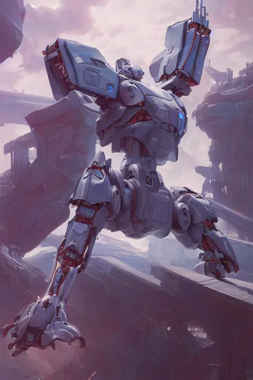 Image similar to portrait of joe biden as super mecha anime robot, joe biden, joe biden, intricate, highly detailed, smooth, artstation, digital illustration by ruan jia and mandy jurgens and artgerm and wayne barlowe and greg rutkowski and zdislav beksinski