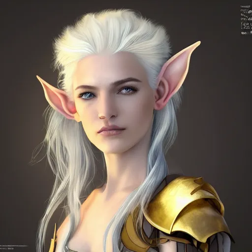 side portrait of a young female elven warrior, | Stable Diffusion | OpenArt