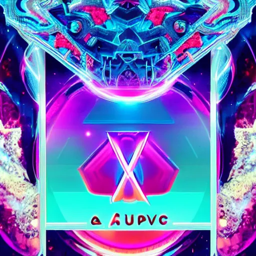 Image similar to a and w vaporwave logo, colorful, digital art, cosmic, 3 d high definition, trending on art station, photorealistic, high resolution, 8 k, octane, hyper detailed, insane details, intricate, elite, ornate, elegant trend, highly detailed and intricate, sharp focus, photography, unreal engine