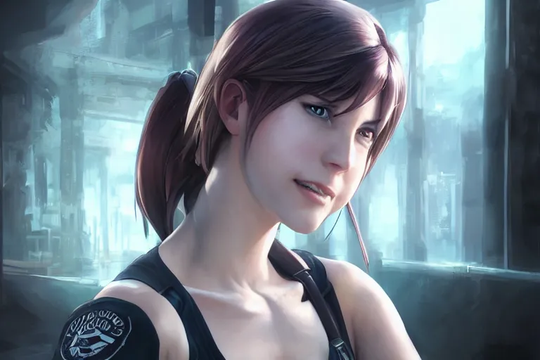 Prompt: jill valentine from resident evil, single subject, scenic full shot, ambient lighting, detailed face, by makoto shinkai, stanley artgerm lau, wlop, rossdraws