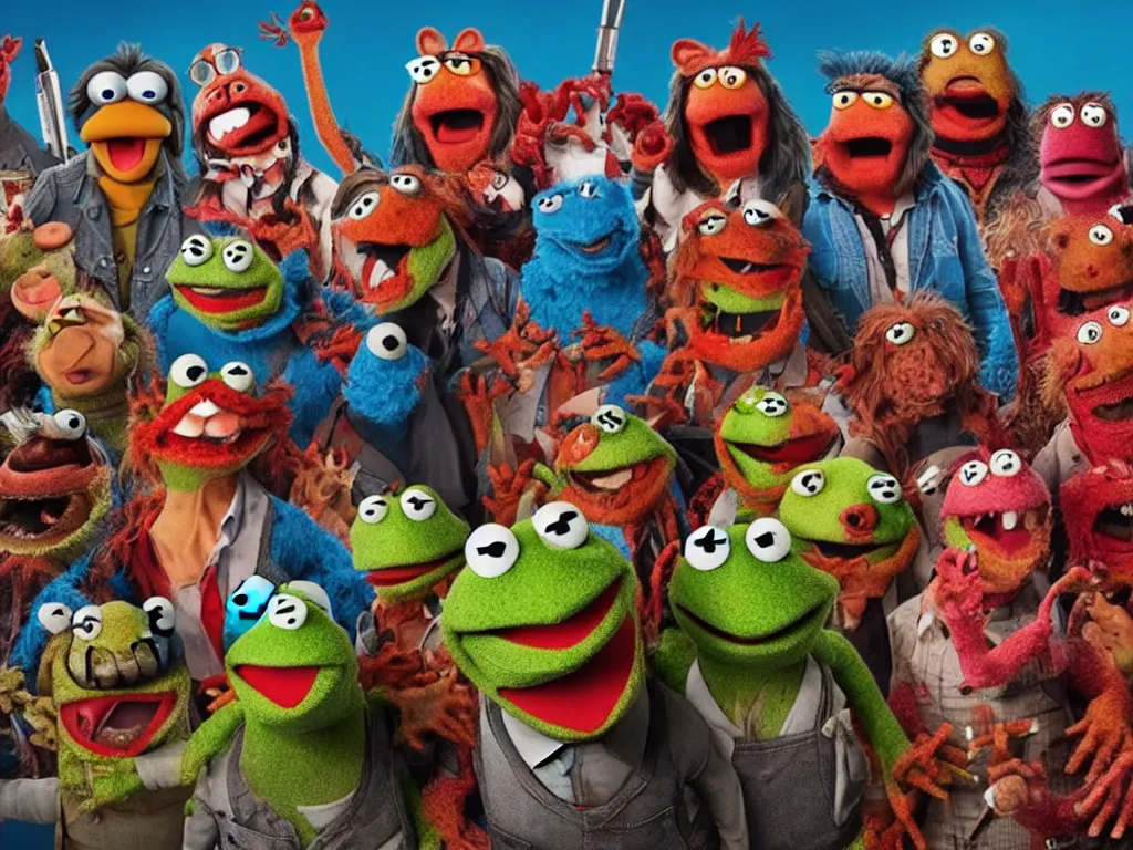 Image similar to ASH Vs Evil Dead MUPPETS