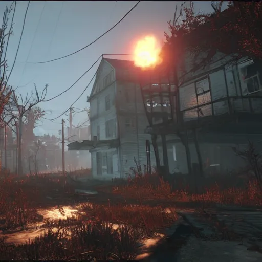 Image similar to fallout 4 taking place in a lucid dream