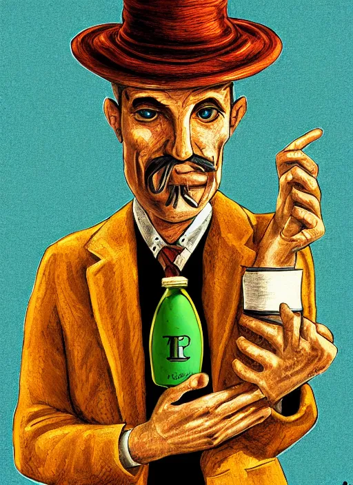 Image similar to snake oil salesman by Paolo Eleuteri Serpieri